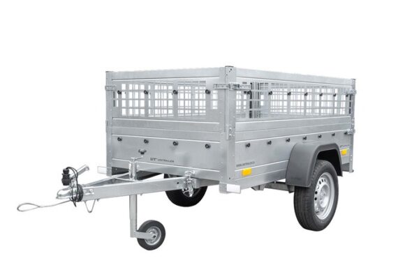 Remolque GARDEN TRAILER 200 KIPP con extensiones de malla y rueda jockey - Imagen 4
