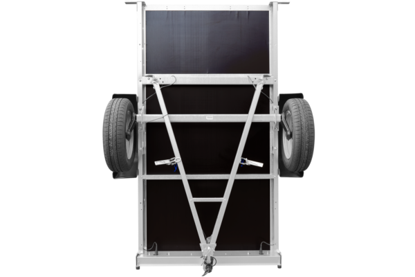 Remolque basculante UNITRAILER Garden Trailer 200 KIPP con lona plana, extensiones laterales abatibles y rueda jockey - Imagen 4