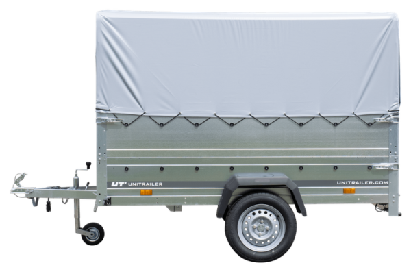 Remolque utilitario Garden Trailer 230 KIPP con lona alta y extensiones laterales abatibles - Imagen 4