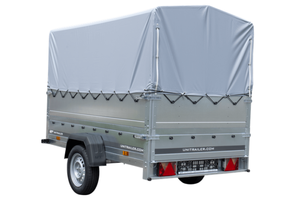 Remolque utilitario Garden Trailer 230 KIPP con lona alta y extensiones laterales abatibles - Imagen 2