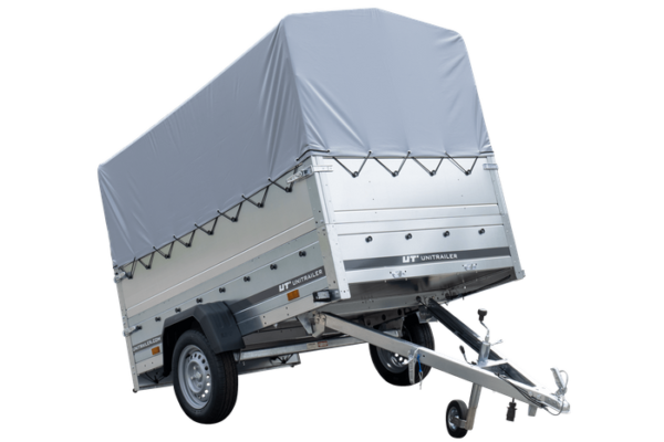 Remolque utilitario Garden Trailer 230 KIPP con lona alta y extensiones laterales abatibles